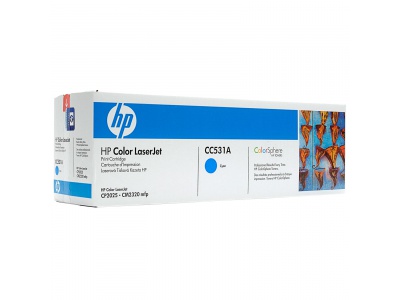 Cartouche d'impression cyan LaserJet CC531A (toner HP CC531A)