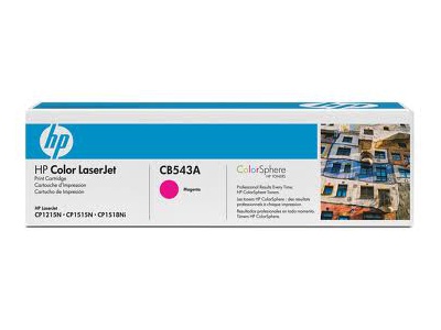 Cartouche d'impression magenta LaserJet 125A (toner HP CB543A)