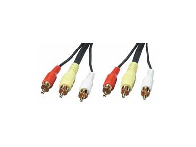 Câble Audio Vidéo 3xRCA (Cinch) M/M 2m