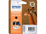 Cartouche d'impression jet d'encre noire twin pack T07114H (Epson C13T07114H10)