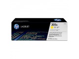 Cartouche d'impression jaune LaserJet 305A (toner HP CE412A)