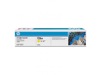 Cartouche d'impression jaune LaserJet 126A (toner HP CE312A)