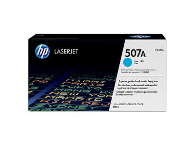 Cartouche d'impression cyan LaserJet 507A (toner HP CE401A)