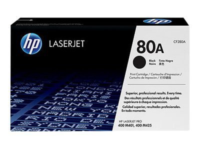 Cartouche d'impression noire LaserJet 80A (toner HP CF280A)