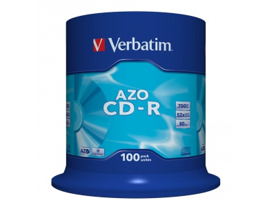 100 CD-R AZO Crystal